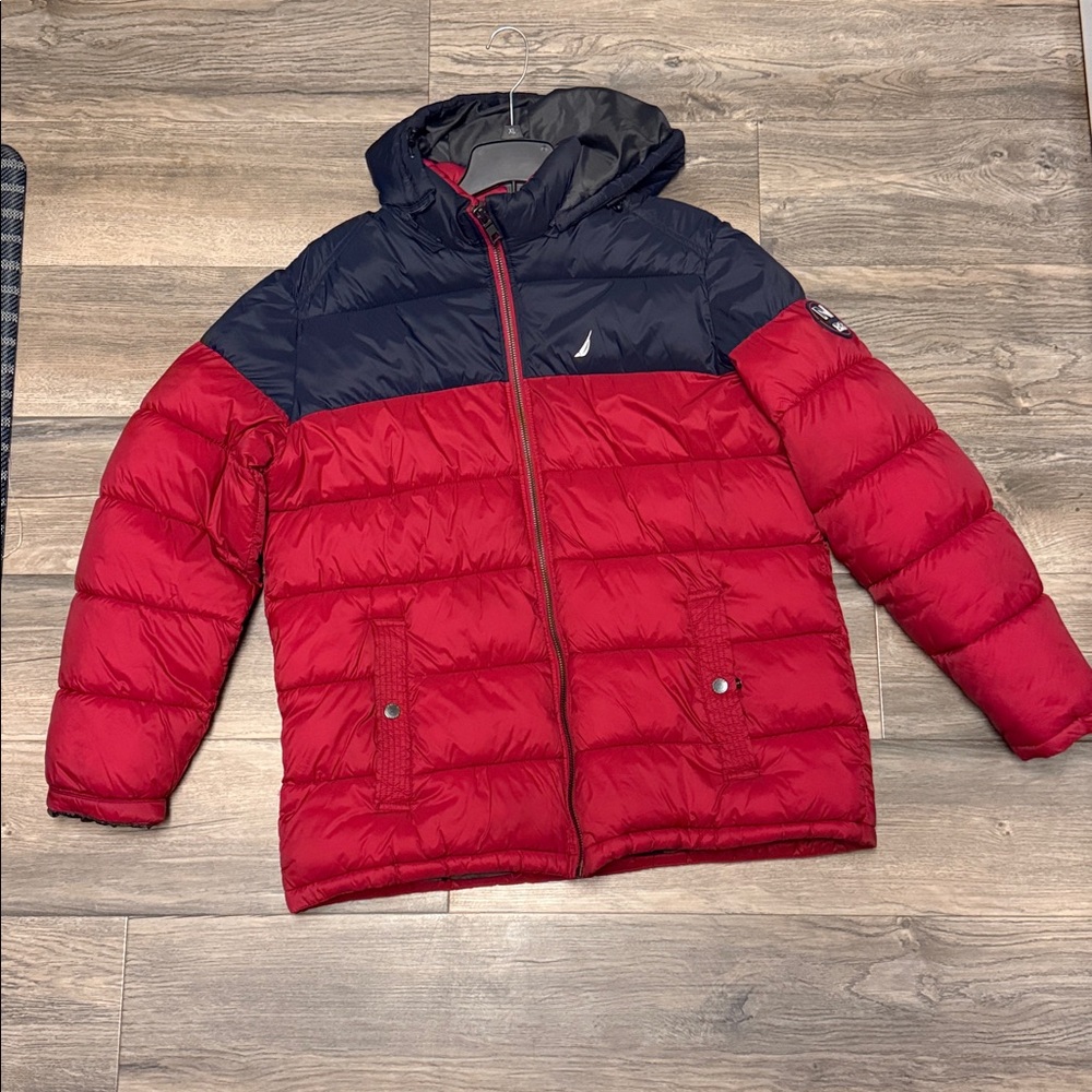 Nautica Red and Navy Insulated Jacket